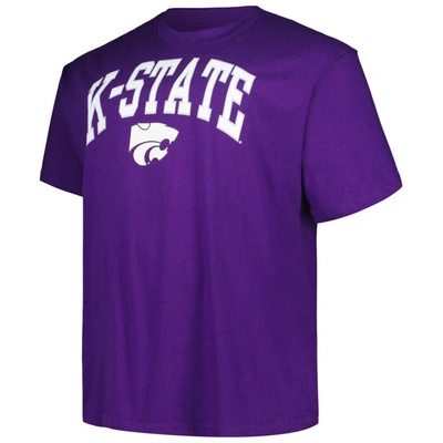 Shop Champion Purple Kansas State Wildcats Big & Tall Arch Over Logo T-shirt