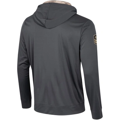 Shop Colosseum Charcoal Arizona Wildcats Oht Military Appreciation Long Sleeve Hoodie T-shirt