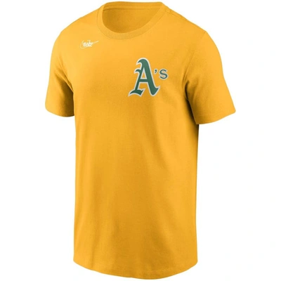 Shop Nike Reggie Jackson Gold Oakland Athletics Cooperstown Collection Name & Number T-shirt