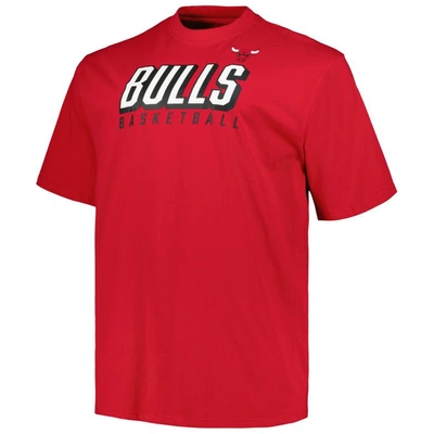 Shop Fanatics Branded Red/black Chicago Bulls Big & Tall Short Sleeve & Long Sleeve T-shirt Set