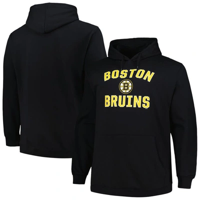 Shop Profile Black Boston Bruins Big & Tall Arch Over Logo Pullover Hoodie