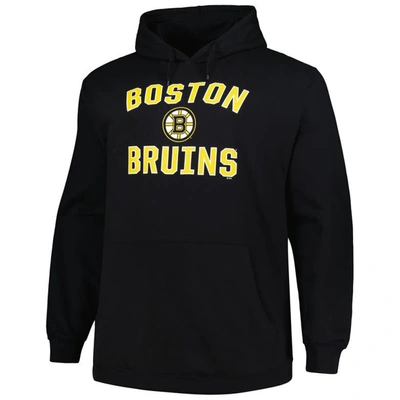 Shop Profile Black Boston Bruins Big & Tall Arch Over Logo Pullover Hoodie