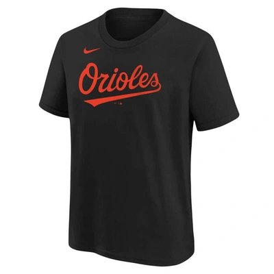 Shop Nike Youth  Jorge Mateo Black Baltimore Orioles Player Name & Number T-shirt