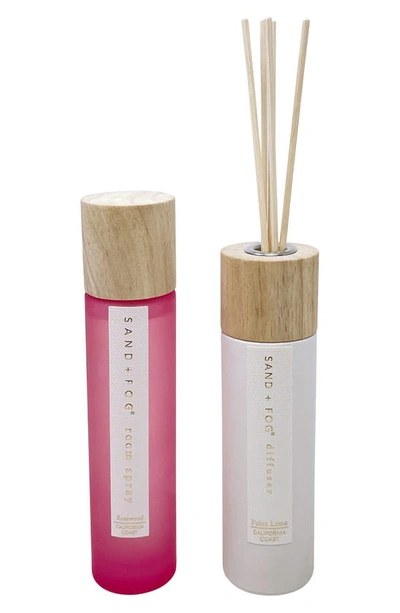 Shop Sand And Fog Rosewood Point Loma Room Spray & Diffuser Set In Pink