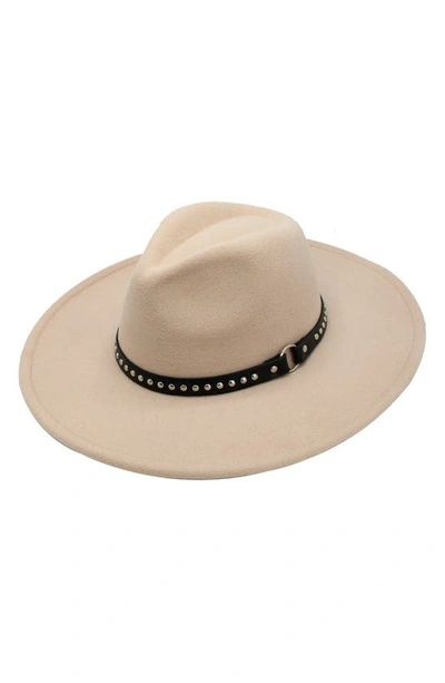 Shop Peter Grimm Roan Studded Felt Panama Hat In Beige