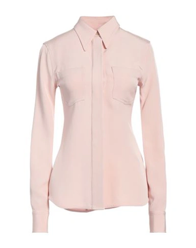 Shop Victoria Beckham Woman Shirt Light Pink Size 8 Acetate, Viscose