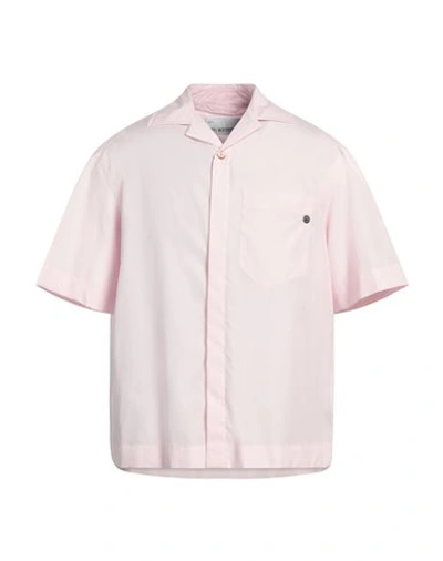 Shop Neil Barrett Man Shirt Pink Size Xl Cotton