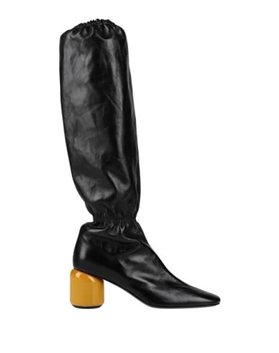 Shop Jil Sander Woman Boot Black Size 8 Soft Leather