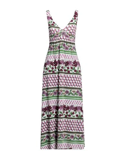 Shop Siyu Woman Maxi Dress Mauve Size 4 Polyamide, Elastane In Purple