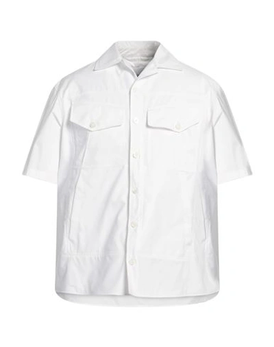 Shop Neil Barrett Man Shirt White Size Xl Cotton