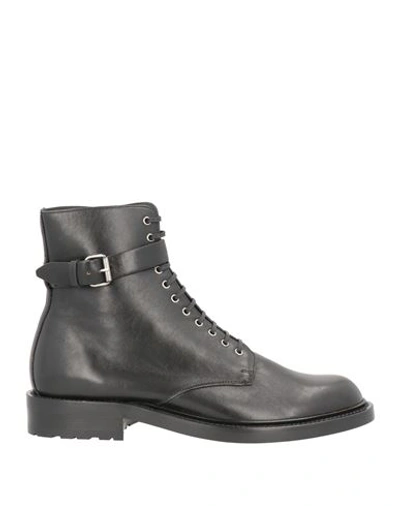 Shop Saint Laurent Man Ankle Boots Black Size 9 Leather