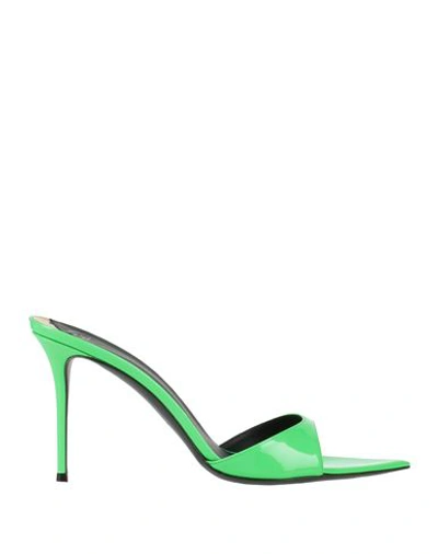 Shop Giuseppe Zanotti Woman Sandals Green Size 7 Soft Leather