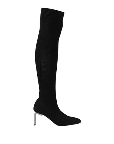 Shop Jil Sander Woman Boot Black Size 8 Textile Fibers