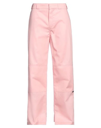 Shop Palm Angels Man Pants Pink Size 34 Polyester, Cotton