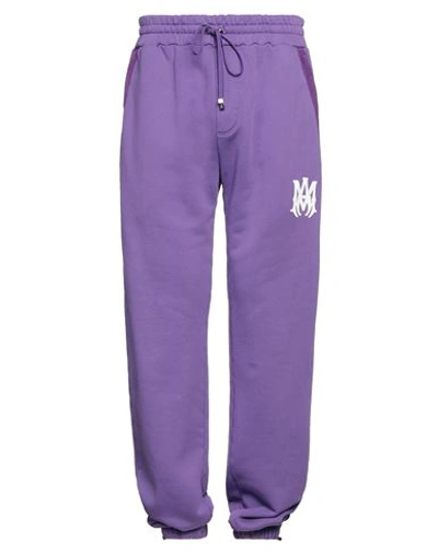 Shop Amiri Man Pants Purple Size Xl Cotton