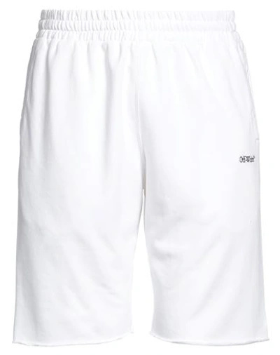 Off-white Man Shorts & Bermuda Shorts White Size Xs Cotton, Polyester In White
