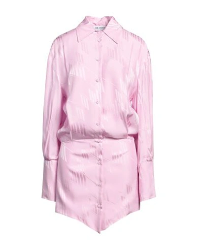 Shop Attico The  Woman Mini Dress Pink Size 2 Viscose, Polyester