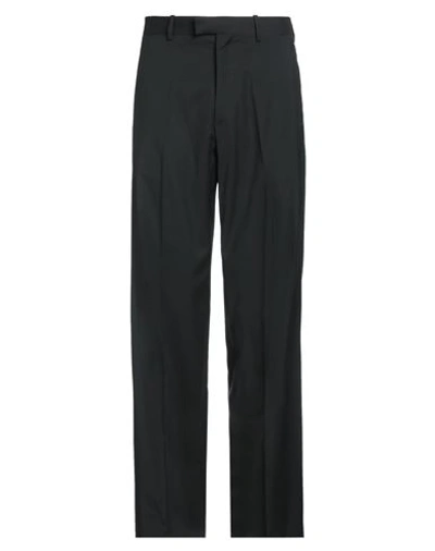 Shop Raf Simons Man Pants Black Size 34 Virgin Wool, Elastane