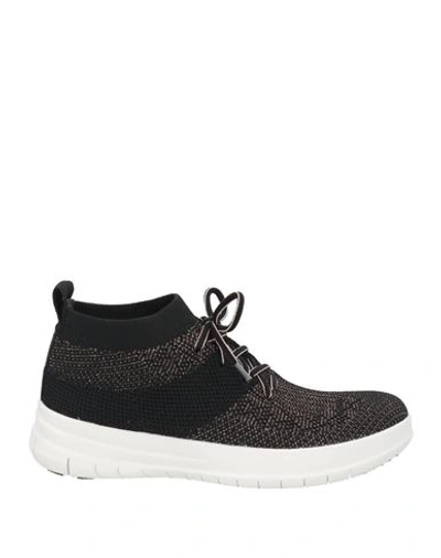 Shop Fitflop Woman Sneakers Black Size 6 Textile Fibers