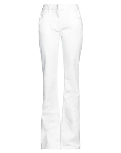 Shop Givenchy Woman Pants White Size 8 Cotton, Elastane