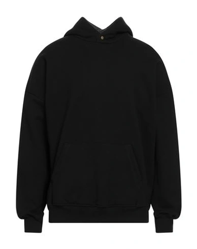 Shop Fear Of God Man Sweatshirt Black Size Xxl Cotton, Lycra