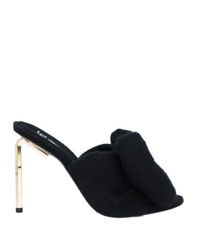 Shop Off-white Woman Sandals Black Size 8 Textile Fibers