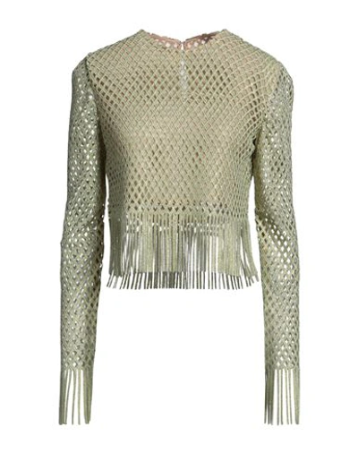Giambattista Valli Woman T-shirt Green Size 4 Polyester In Green