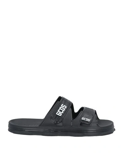 Shop Gcds Woman Sandals Black Size 8 Rubber