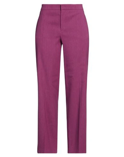 Shop Isabel Marant Woman Pants Mauve Size 10 Hemp, Viscose, Elastane In Purple