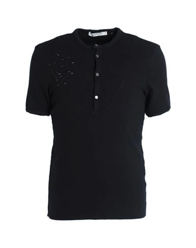 Shop Nostrasantissima Man T-shirt Black Size 42 Cotton, Elastane