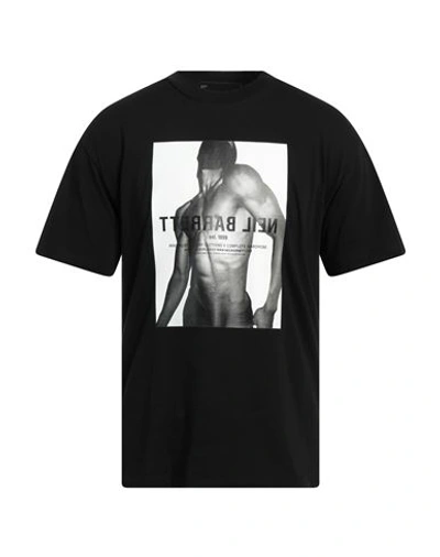 Shop Neil Barrett Man T-shirt Black Size Xxl Cotton