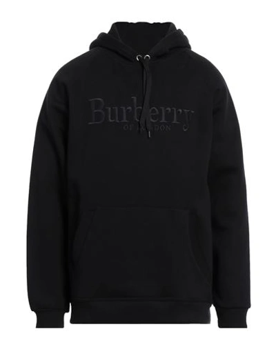 Shop Burberry Man Sweatshirt Black Size L Cotton, Polyester