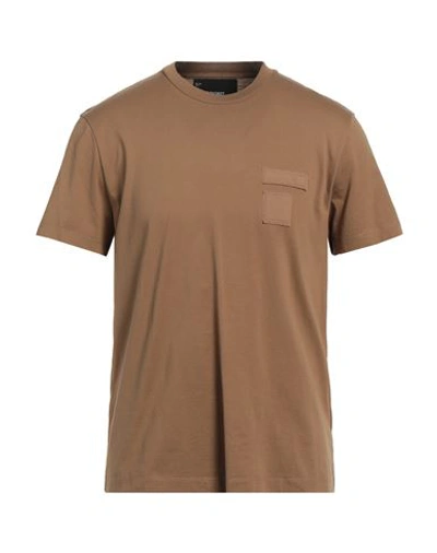 Shop Neil Barrett Man T-shirt Khaki Size Xl Cotton In Beige