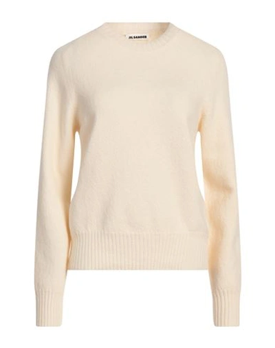 Shop Jil Sander Woman Sweater Ivory Size 4 Wool In White