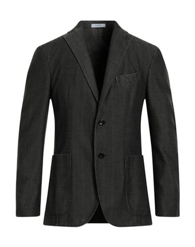 Shop Boglioli Man Blazer Lead Size 38 Cotton, Polyester In Grey