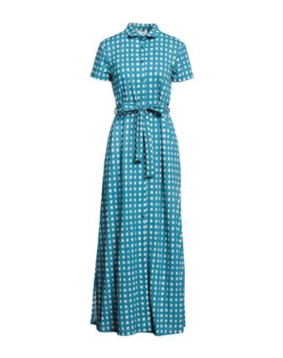 Shop Siyu Woman Maxi Dress Light Blue Size 4 Viscose, Polyamide