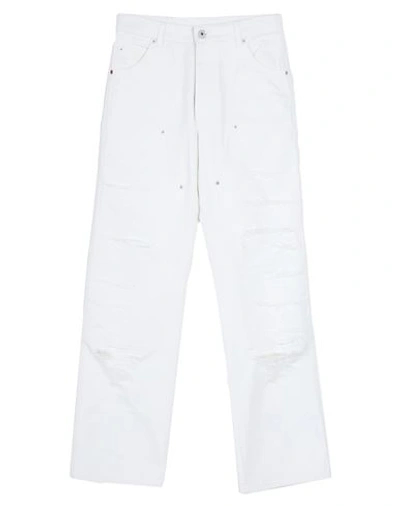 Shop Heron Preston Man Pants White Size 33 Cotton