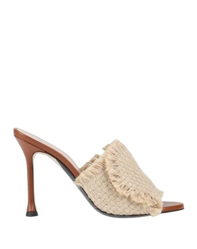 Shop N°21 Woman Sandals Beige Size 8 Jute