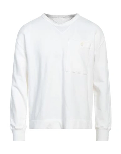 Shop Ten C Man Sweatshirt Ivory Size L Cotton In White