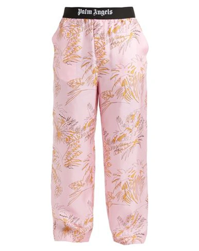 Shop Palm Angels Man Sleepwear Pink Size M Silk