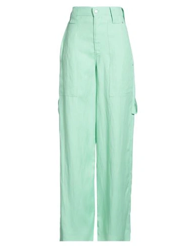 Shop Stella Mccartney Woman Pants Light Green Size 6-8 Viscose, Linen