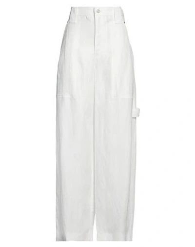 Shop Stella Mccartney Woman Pants White Size 6-8 Viscose, Linen