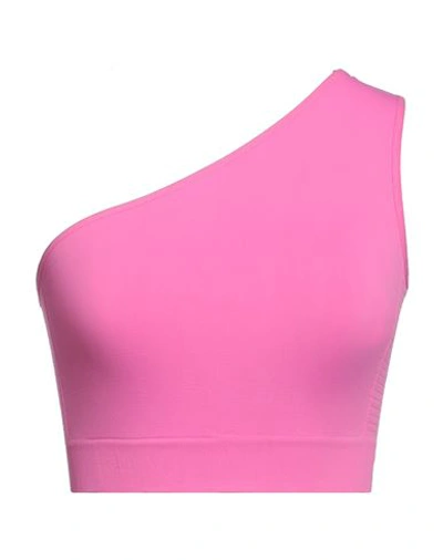 Shop Rick Owens Woman Top Fuchsia Size S Polyamide, Elastane In Pink