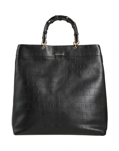 Shop Jil Sander Woman Handbag Black Size - Leather