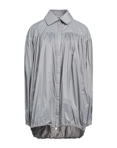 Shop Rochas Woman Jacket Grey Size 8 Polyamide