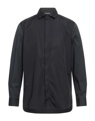 Shop Neil Barrett Man Shirt Black Size Xl Cotton, Polyamide, Elastane