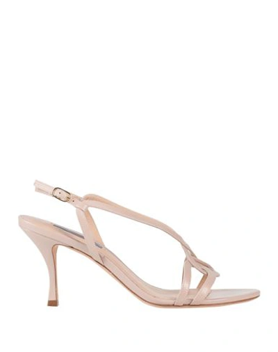Shop Stuart Weitzman Woman Sandals Light Pink Size 9.5 Leather