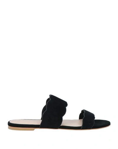 Stuart Weitzman Woman Sandals Black Size 9.5 Soft Leather In Black