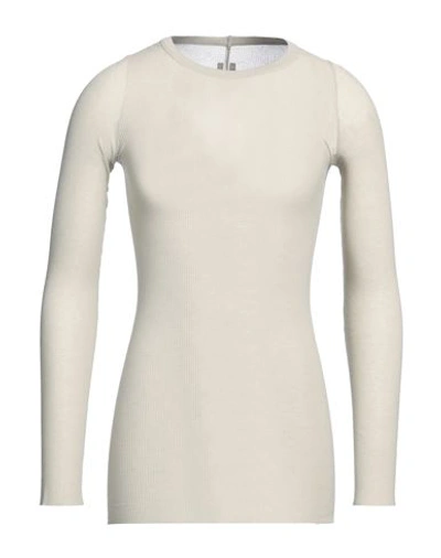 Shop Rick Owens Man T-shirt Light Grey Size S Viscose, Silk