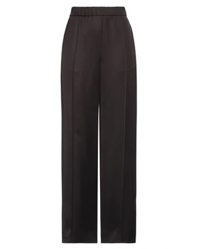 Shop Jil Sander Woman Pants Dark Brown Size 6 Viscose